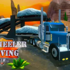 Play 18 Wheeler Driving Sim game