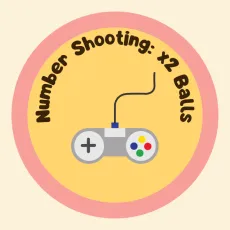 Play Number Shooting: x2 Balls game