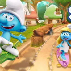 The Smurfs Skate Rush game Play The Smurfs Skate Rush game