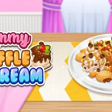 Yummy Waffle Ice Cream game Play Yummy Waffle Ice Cream game